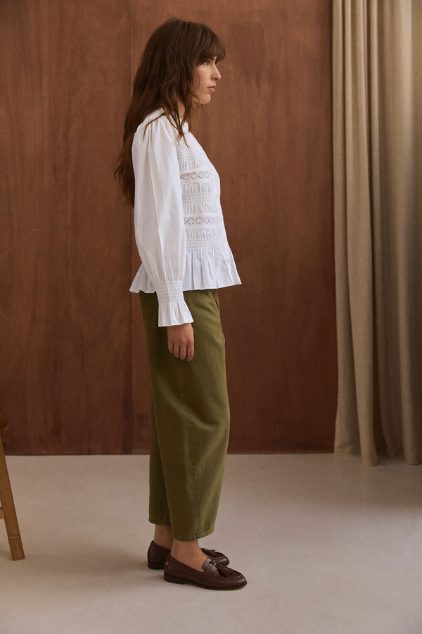 Blouse Clémentine blanche