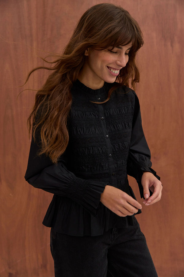 Blouse Clémentine noire