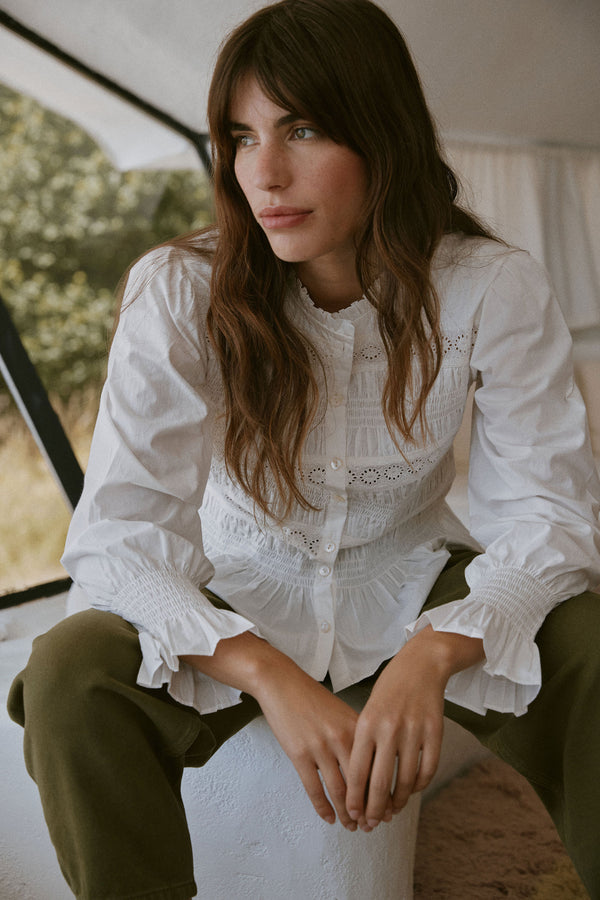 Blouse Clémentine blanche