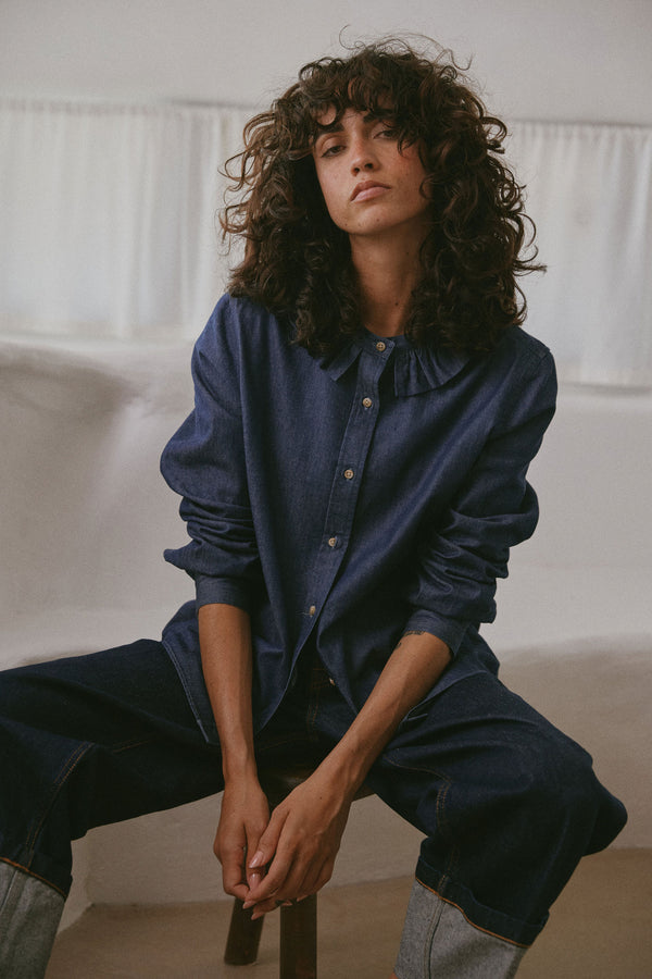 Chemise Amelia denim brut