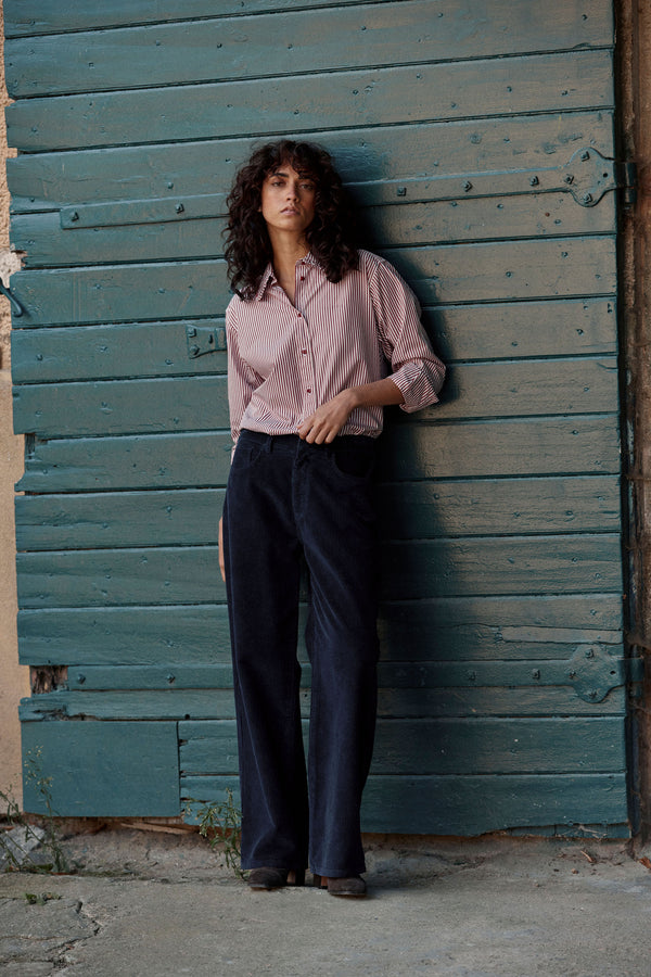 Pantalon Basile marine