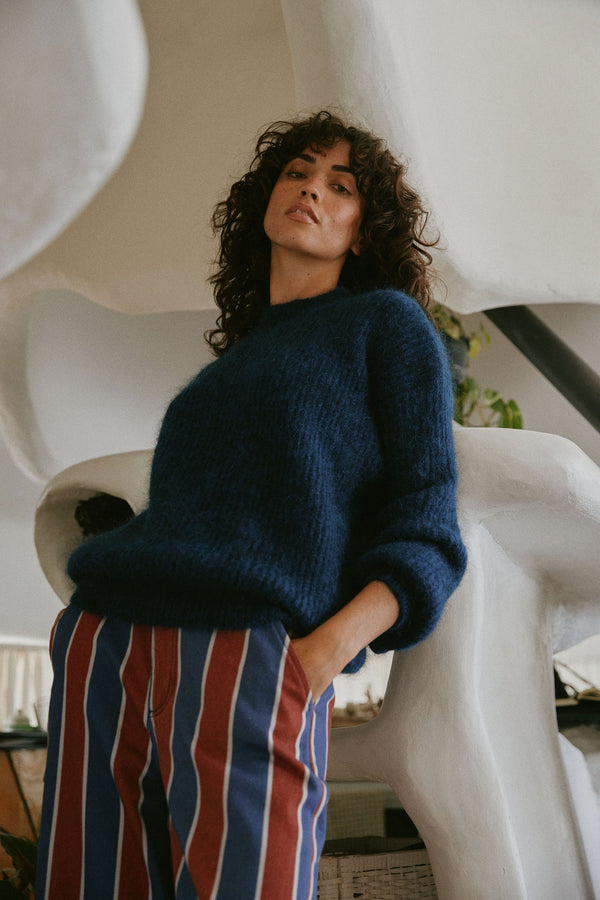 Pull Matthew bleu canard