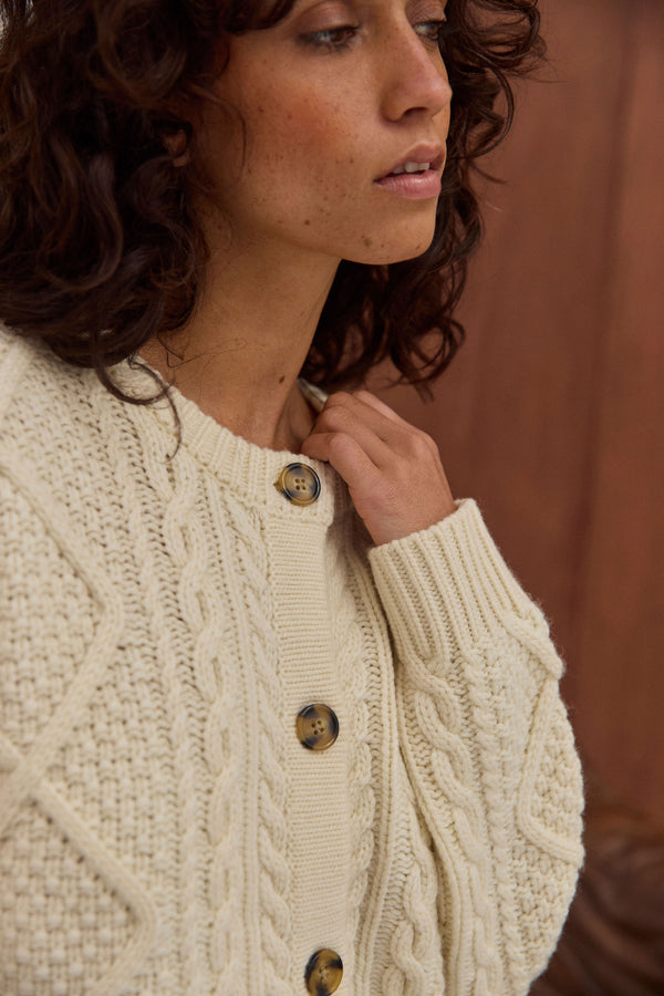 Cardigan Edgar écru