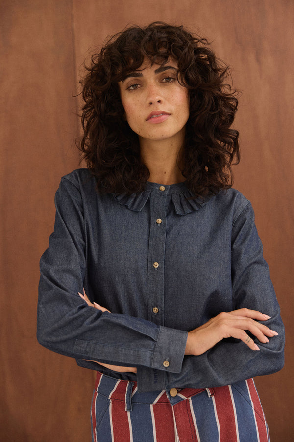 Chemise Amelia denim brut
