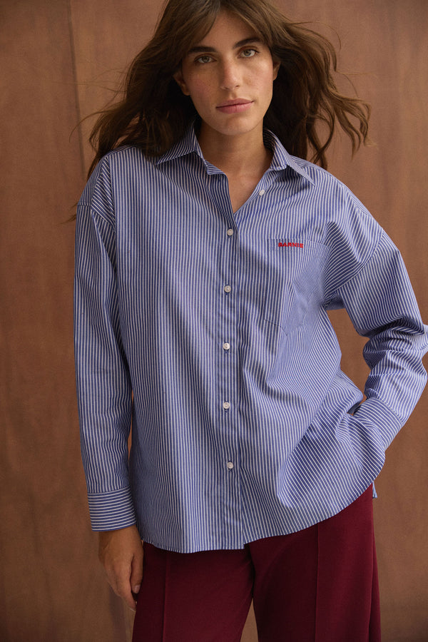 Chemise Cloud rayures marines
