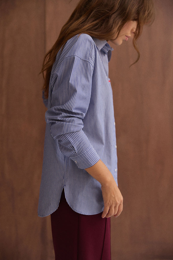 Chemise Cloud rayures marines