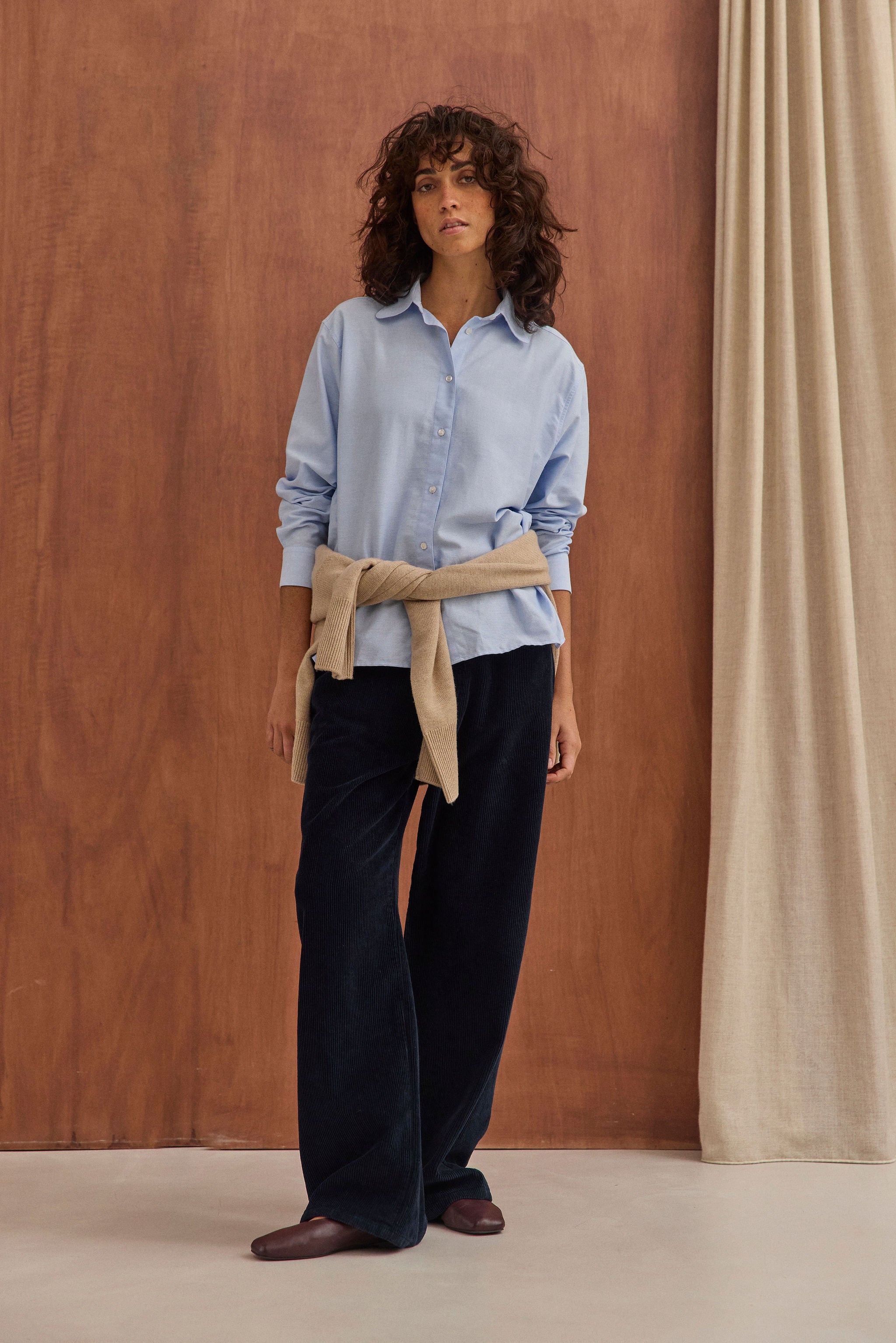 Chemise Jeanne oxford bleu