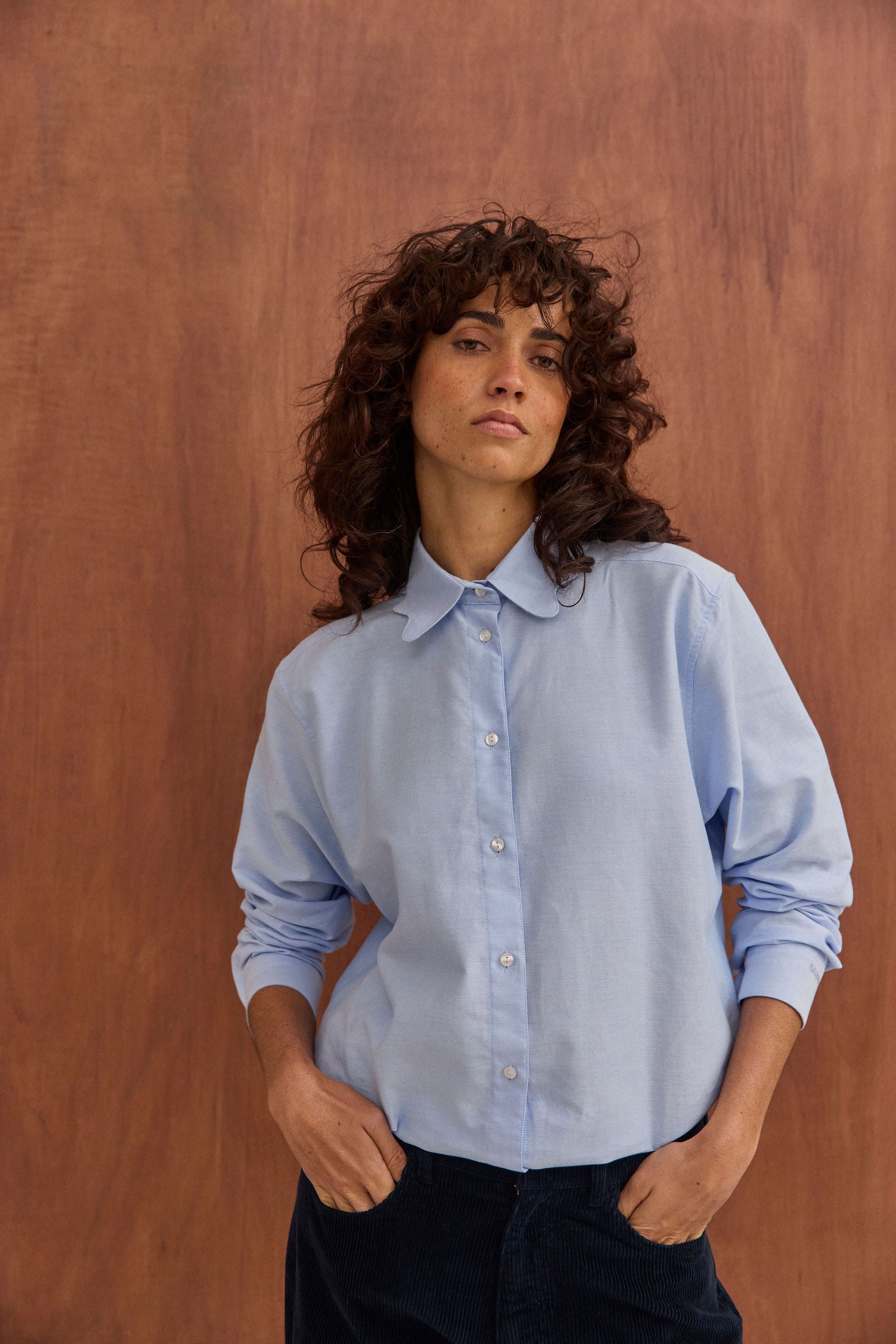 Chemise Jeanne oxford bleu