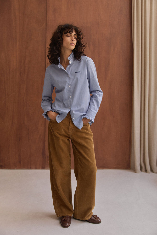 Chemise Jasmine carreaux bleus