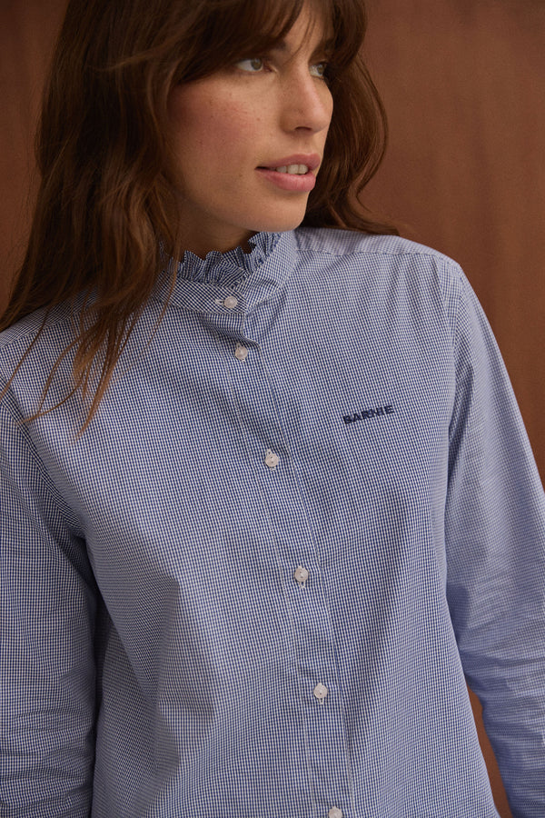 Chemise Jasmine carreaux bleus
