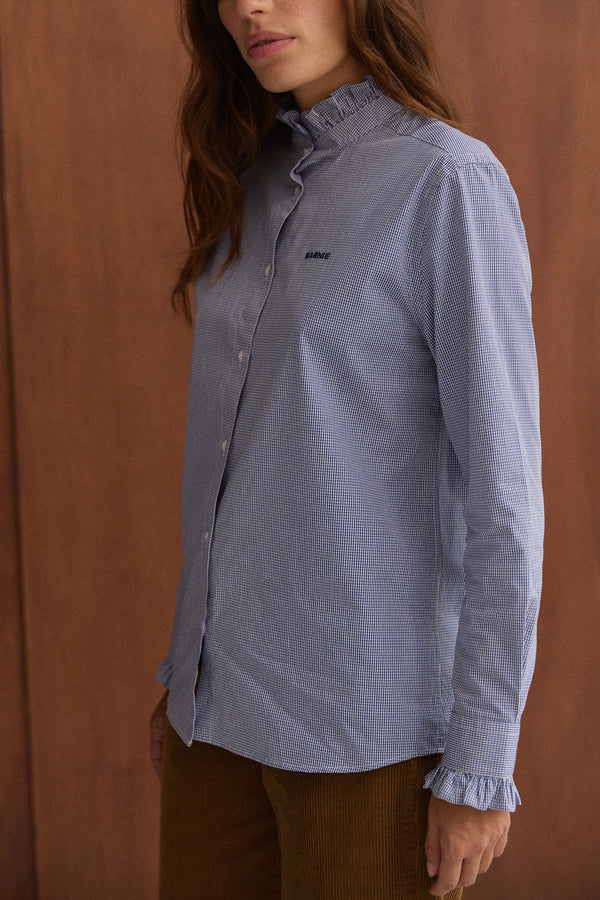 Chemise Jasmine carreaux bleus