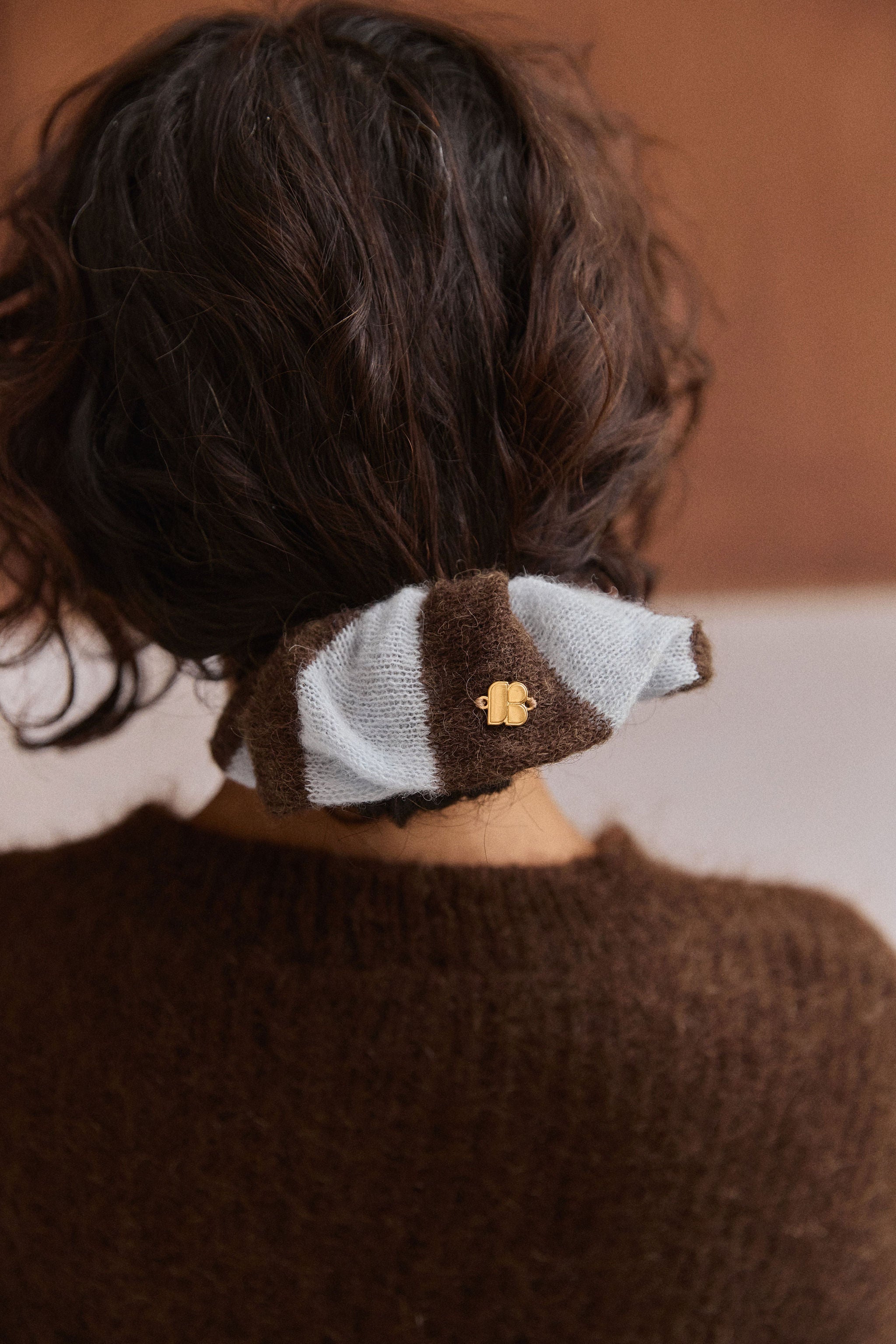 Chouchou Mila chocolat bleu ciel