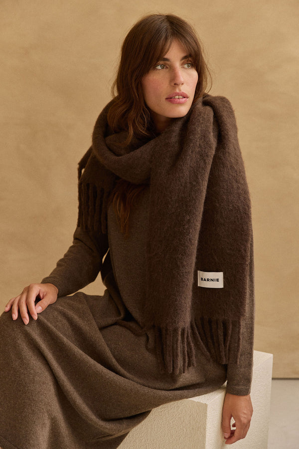 Écharpe Laetitia chocolat