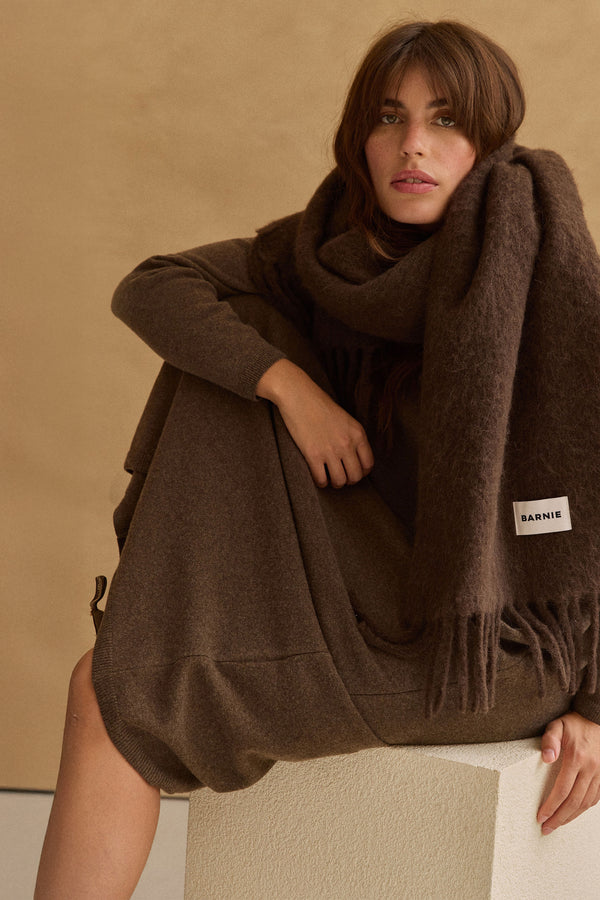 Écharpe Laetitia chocolat