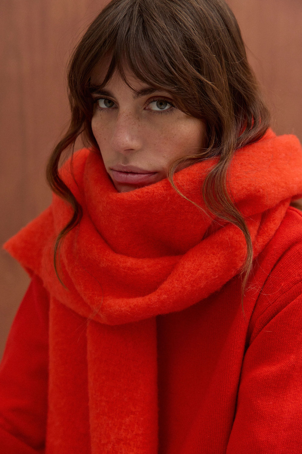 Écharpe Laetitia orange