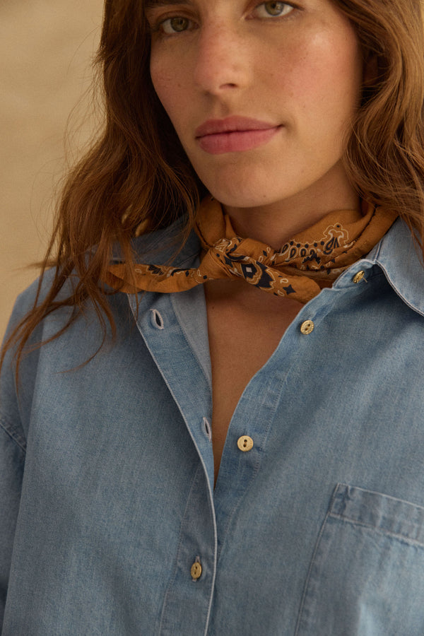 Foulard Isaline camel