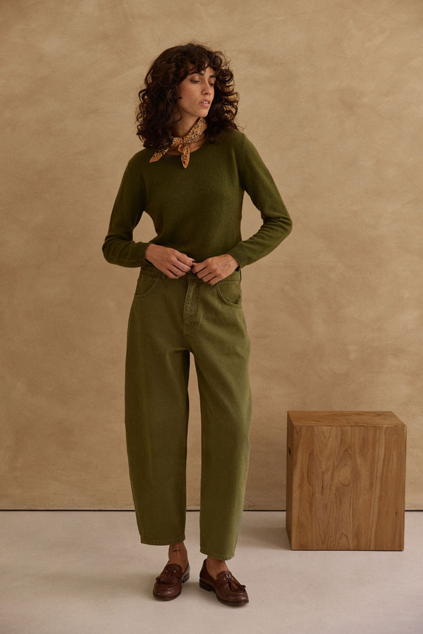 Pantalon balloon Louis kaki