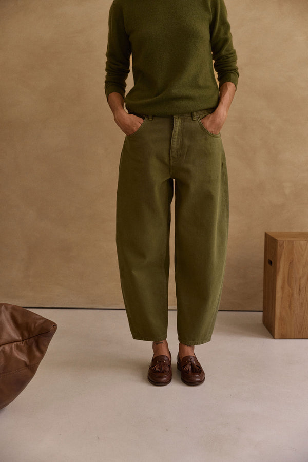 Pantalon balloon Louis kaki