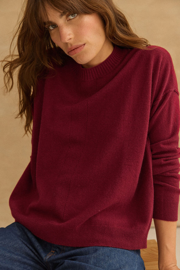 Pull Albane bordeaux