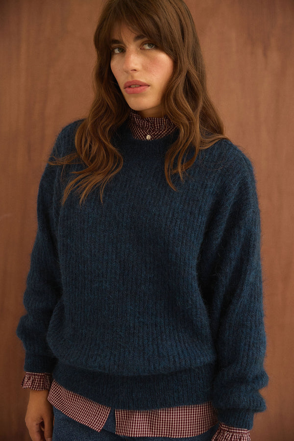 Pull Matthew bleu canard