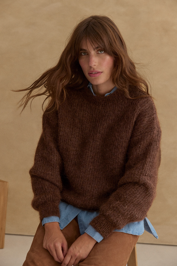 Pull Matthew chocolat