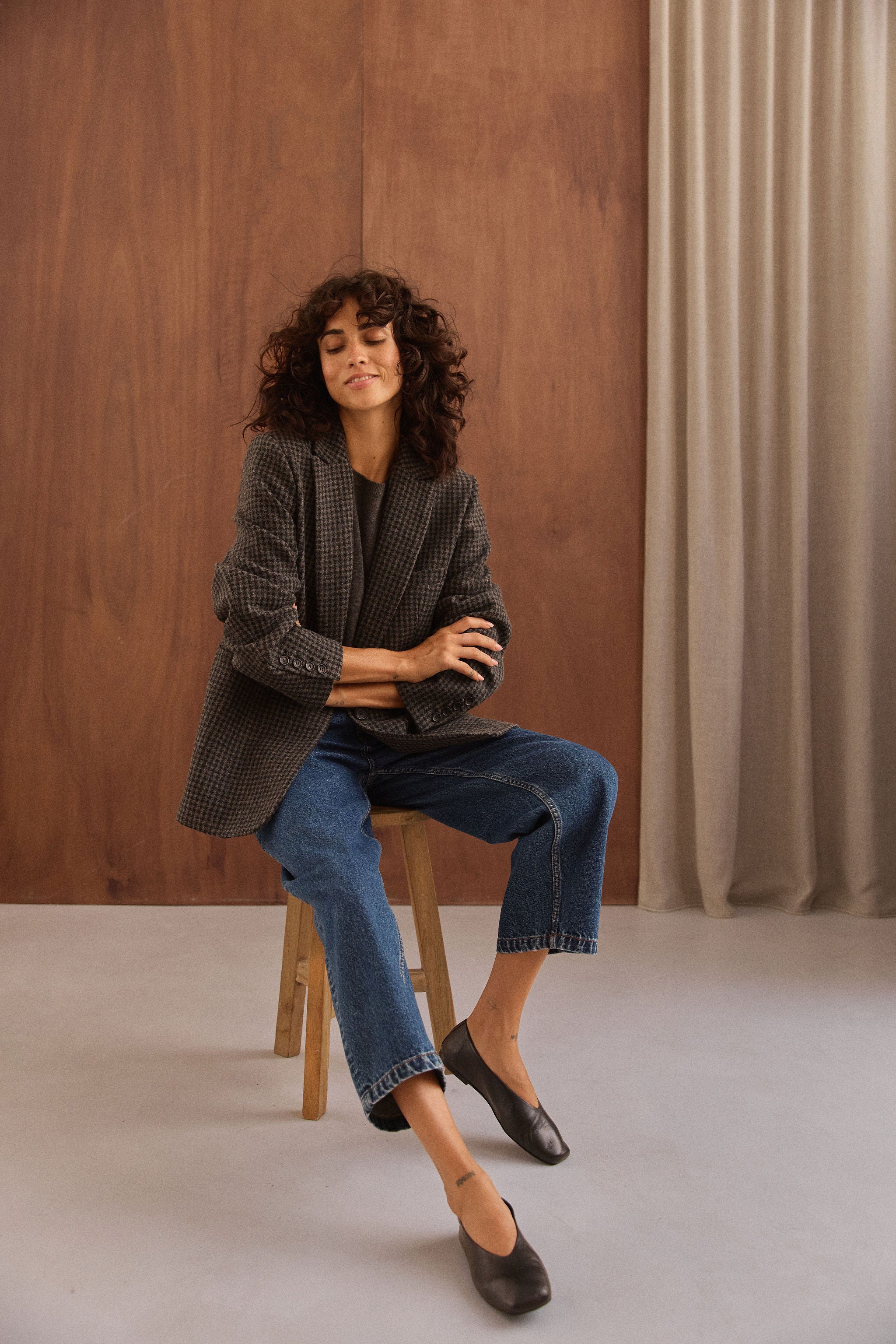 Veste blazer Jill pied de poule