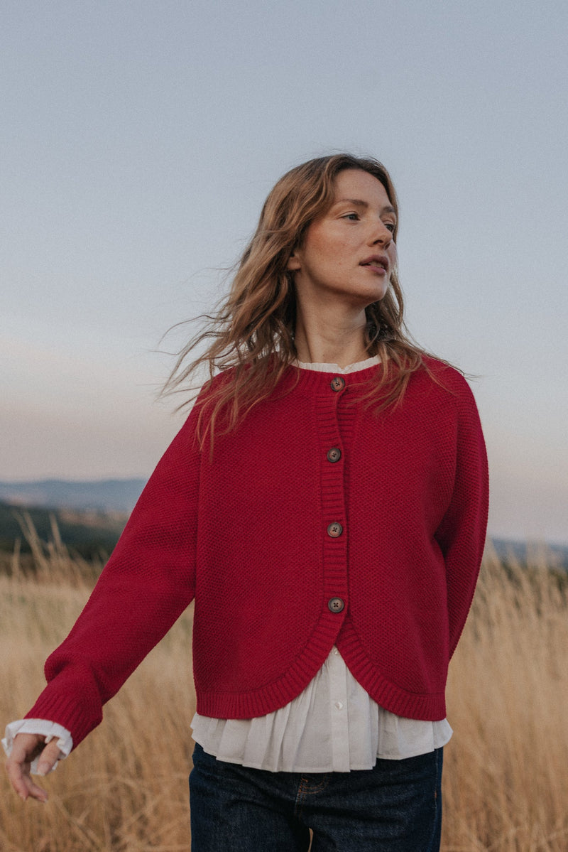 Cardigan Léane rouge