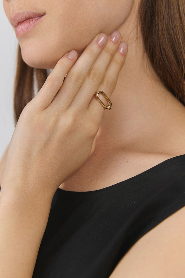Bague dorée Addie 1