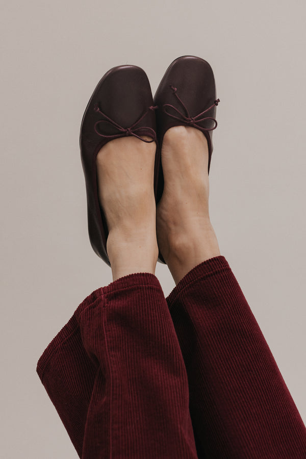 Ballerines Ambre bordeaux