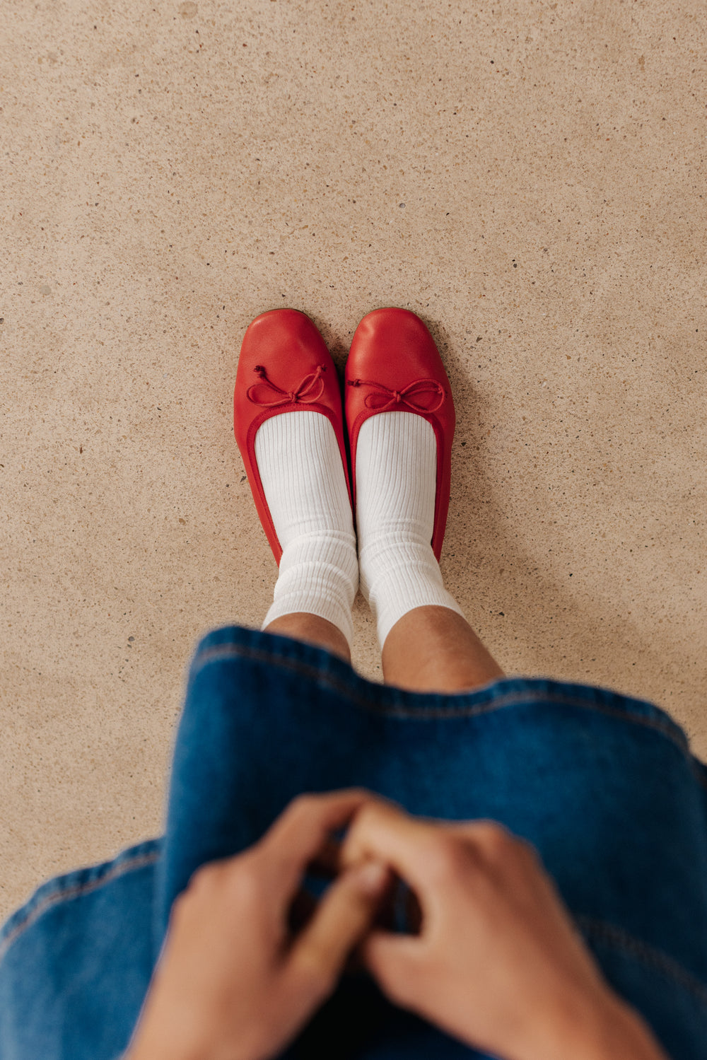 Ballerines Ambre rouge