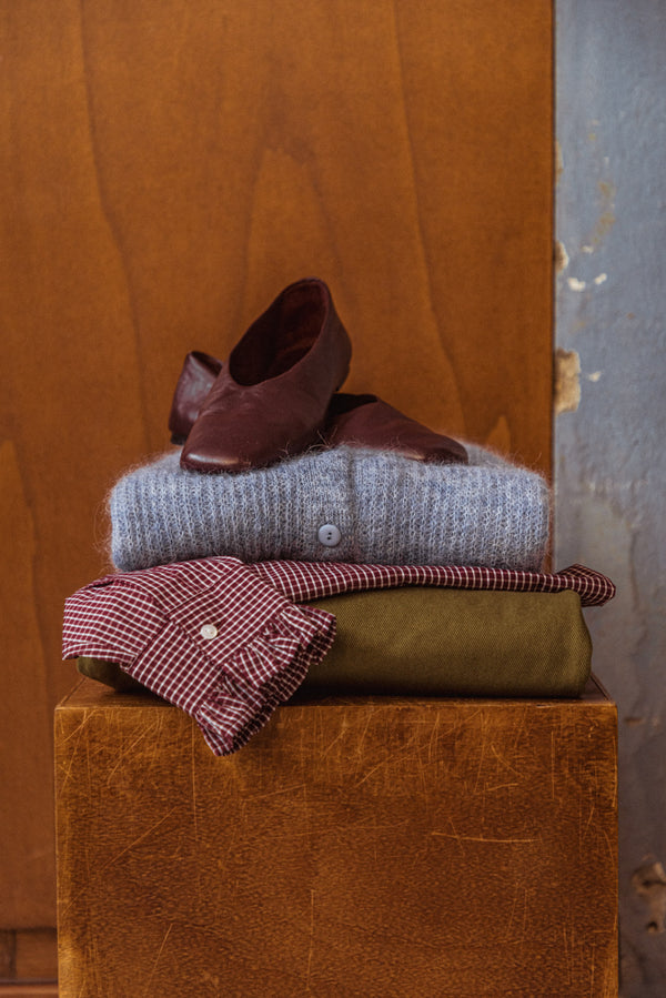 Ballerines Gabrielle bordeaux