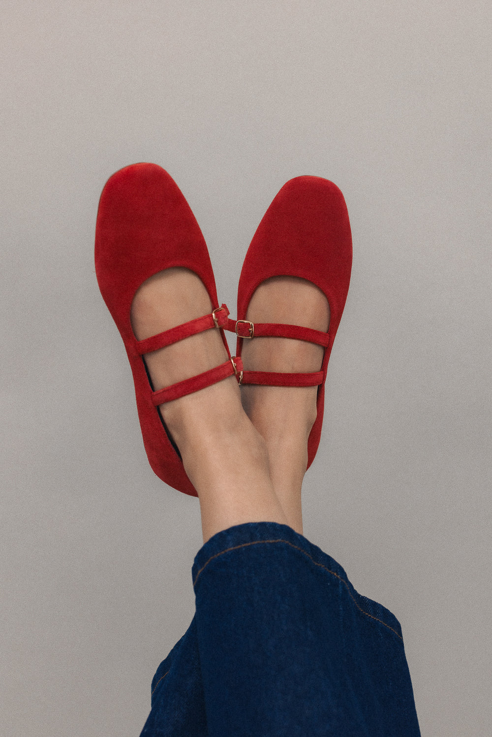 Ballerines Jay rouges