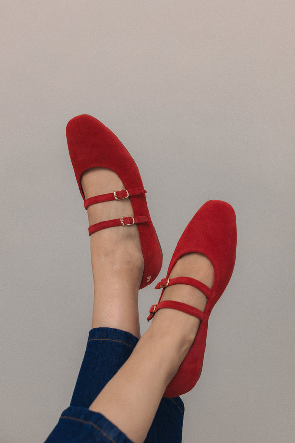 Ballerines Jay rouges