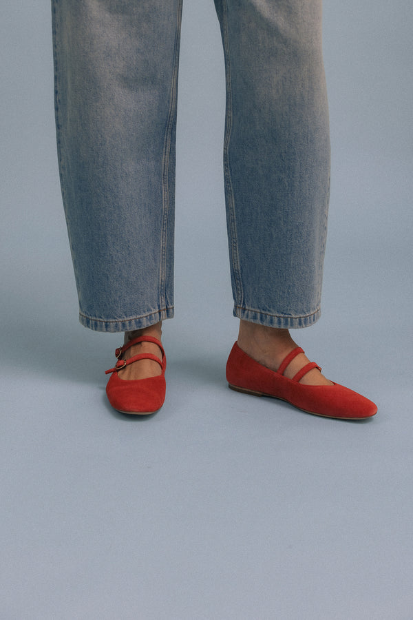 Ballerines Jay rouges
