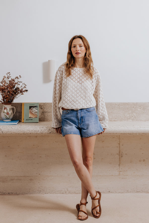 White Adelaide blouse