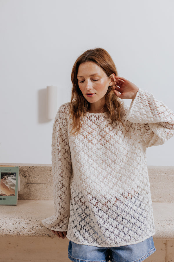 White Adelaide blouse