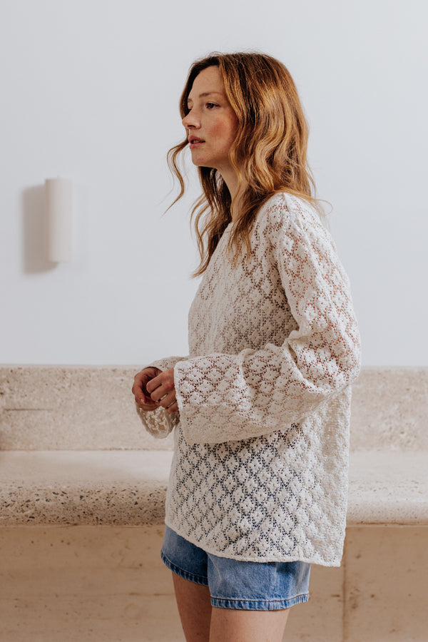 Adelaide white blouse