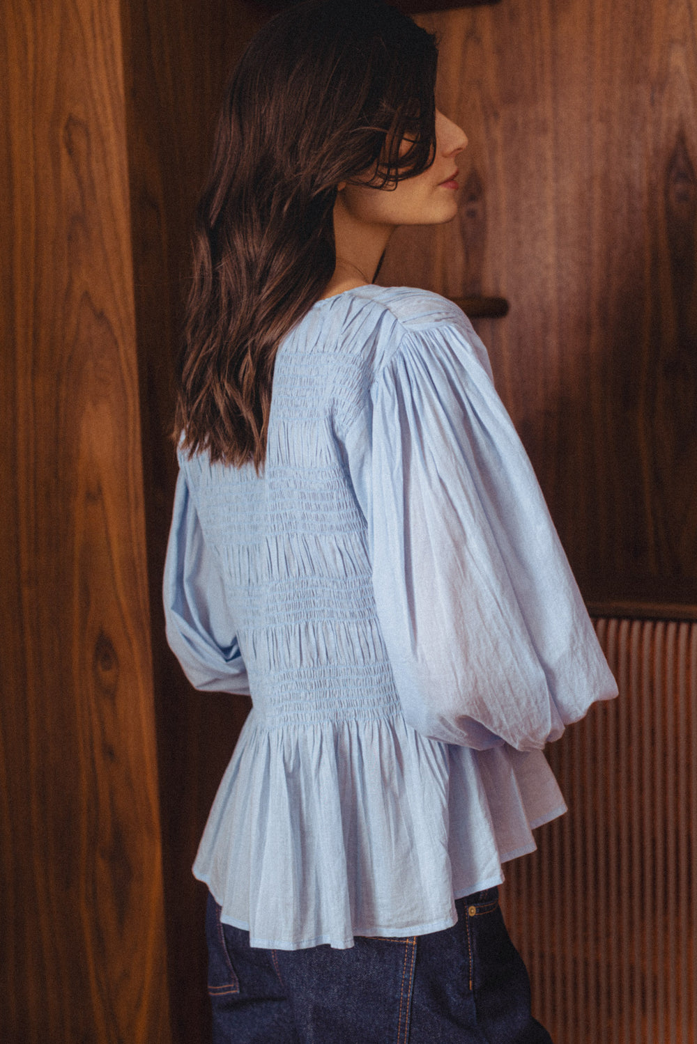 Blouse Castille bleu ciel