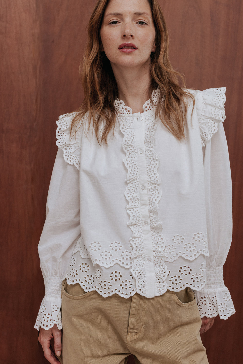 Blouse Clémence blanche