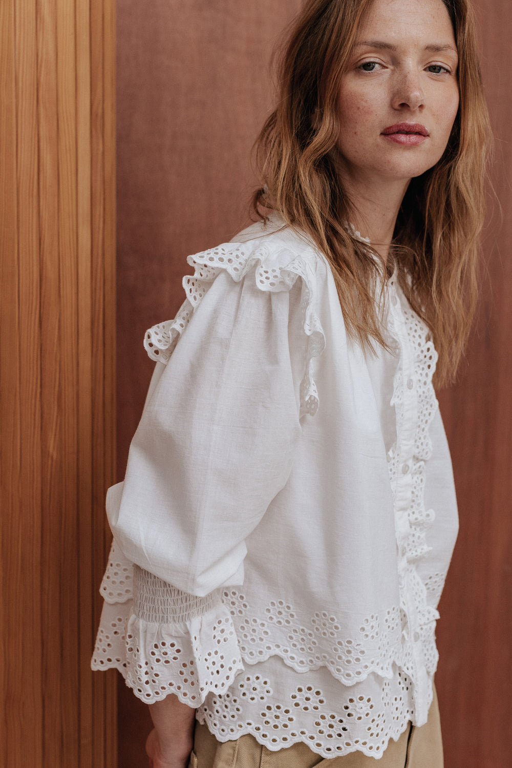 Blouse Clémence blanche