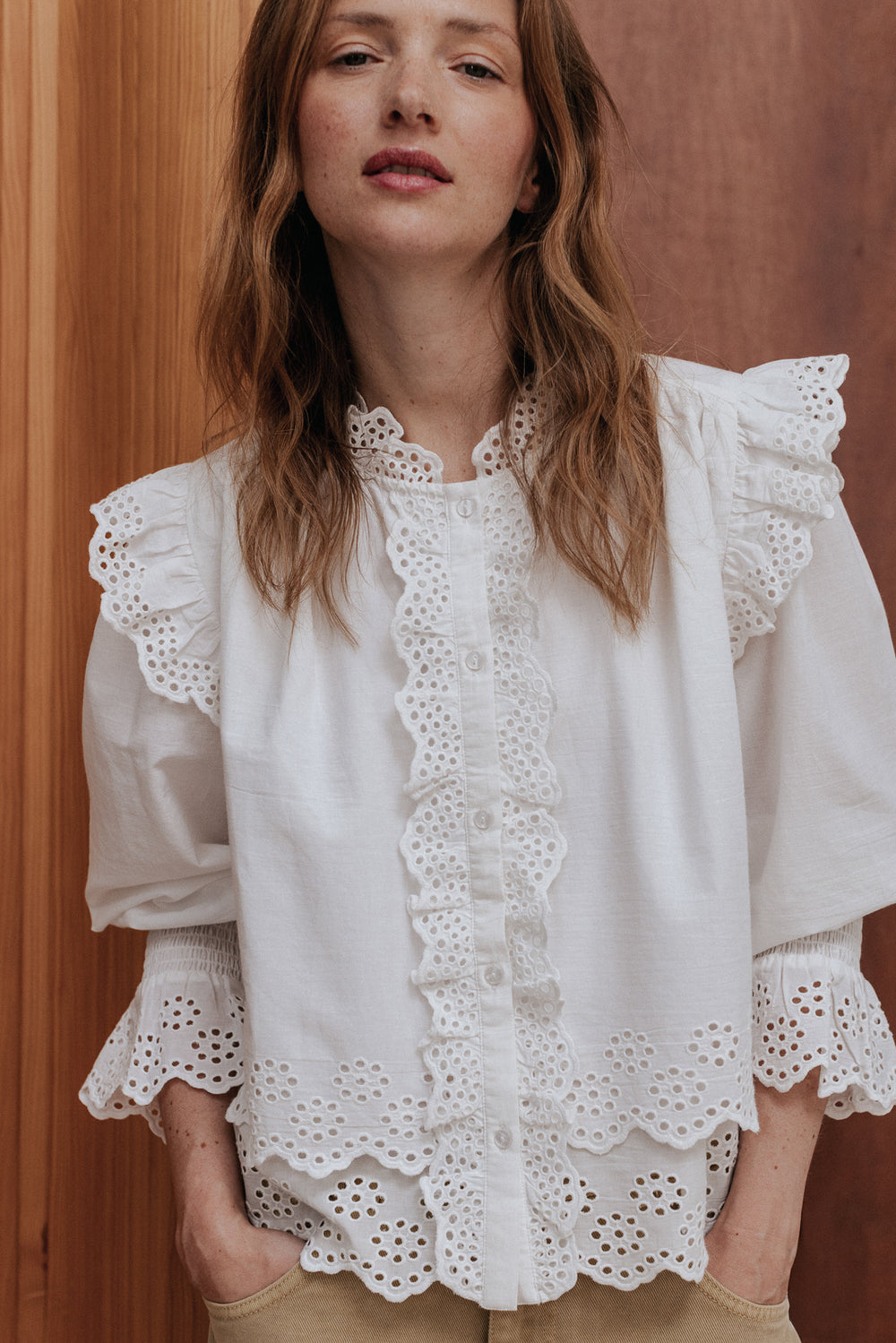 Blouse Clémence blanche