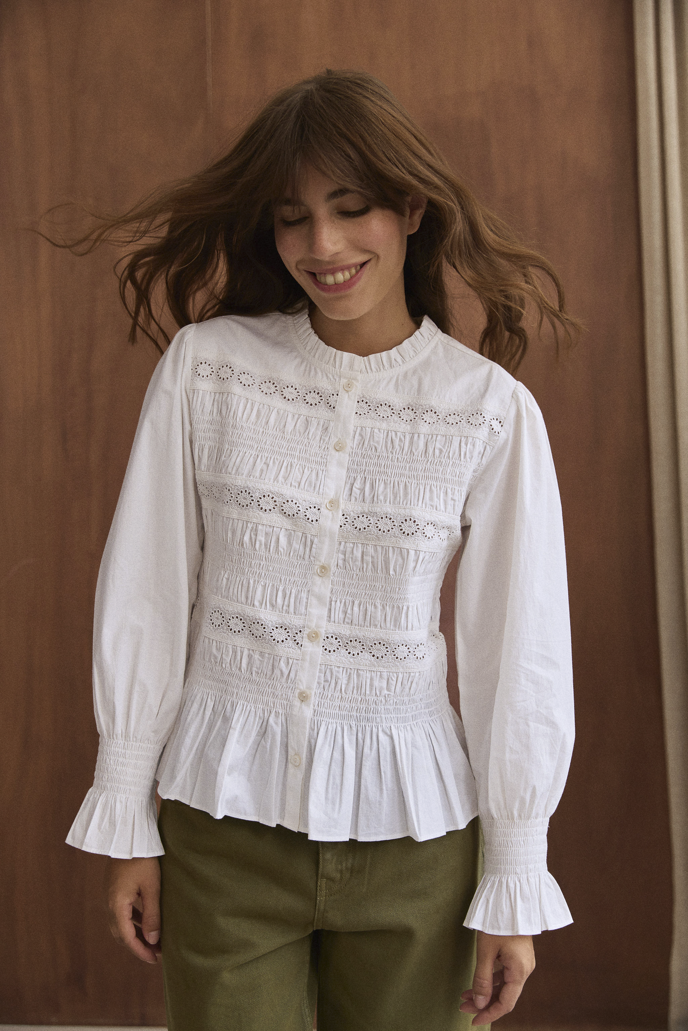 Blouse Clémentine blanche