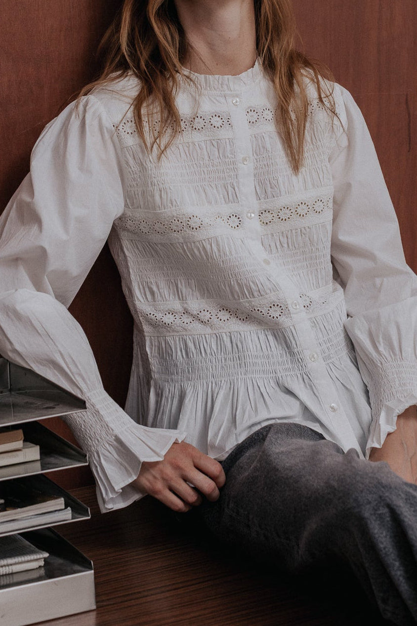 Clémentine white blouse