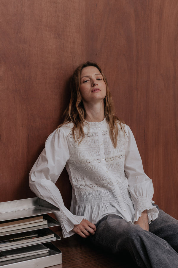 Clémentine white blouse