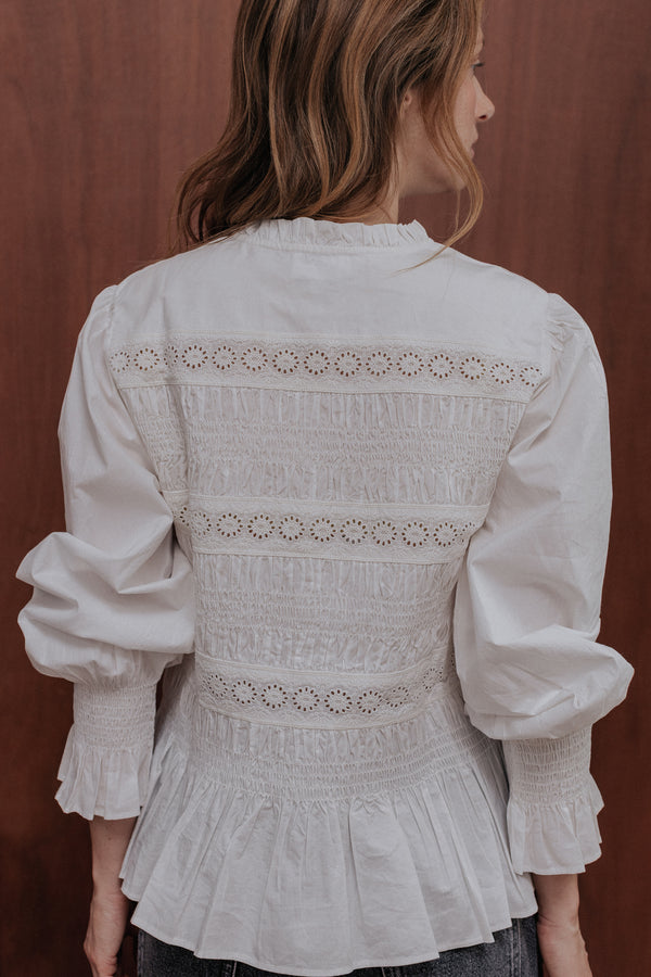 Clémentine white blouse