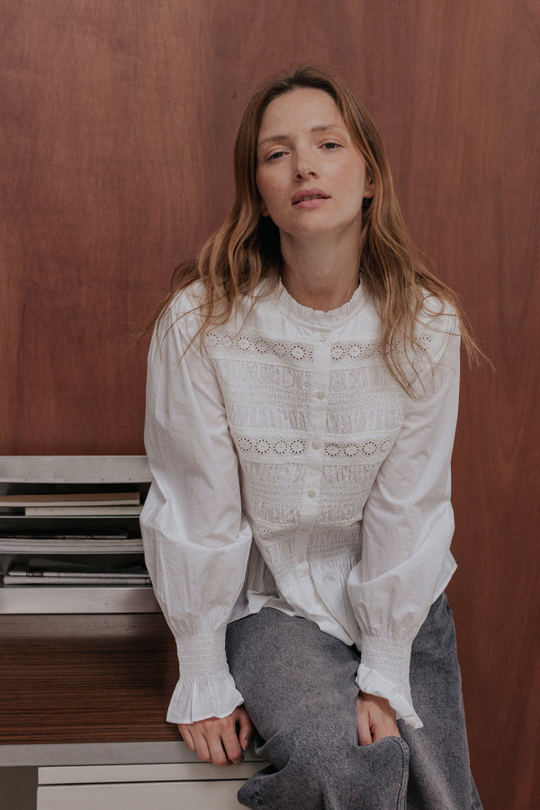 Clémentine white blouse