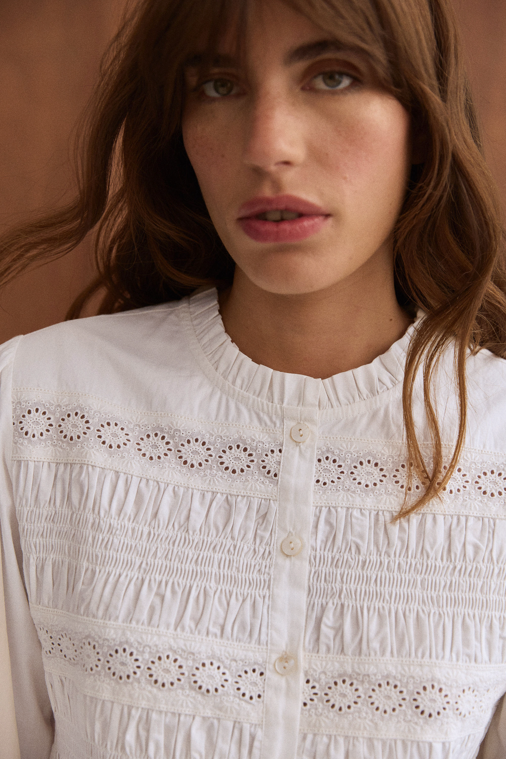 Blouse Clémentine blanche