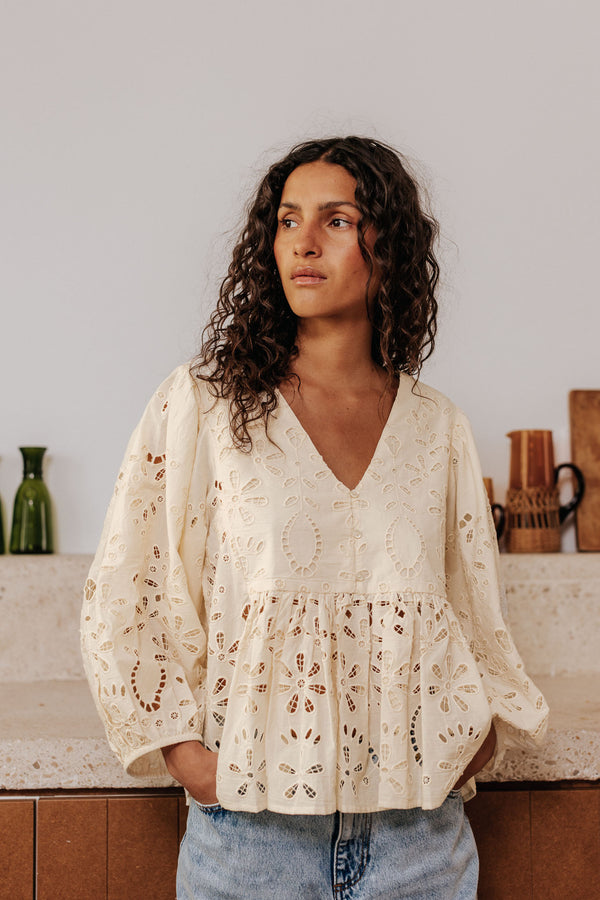 Blouse Eglantine beige