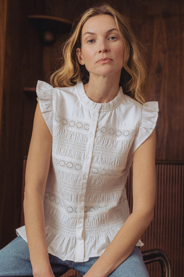 Blouse Emilie blanche