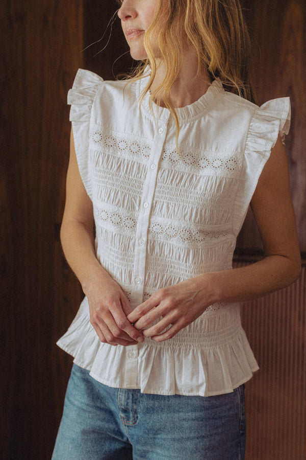 Blouse Emilie blanche